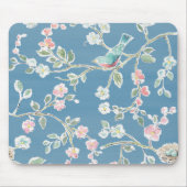 Springtime-patroon - vogels en bloemen muismat (Voorkant)