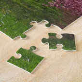 Springtime Peach Orchard Jigzaag Puzzle Legpuzzel (Zijkant)