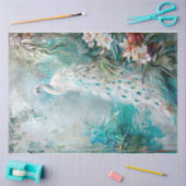 Springtime Peacock Tissuepapier (Craft)