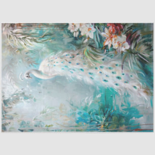 Springtime Peacock Tissuepapier