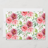 Springtime Peonies Floral Moving Announge Kaart (Achterkant)