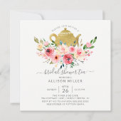 Springtime Peonies Roos Floral Vrijgezellenfeest T Kaart (Voorkant)