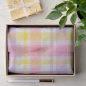 Springtime Pink Lavender Plaid  Tissuepapier (Geschenk)