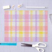 Springtime Pink Lavender Plaid  Tissuepapier (Craft)