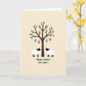Springtime Sheep Tree Art Card Kaart (Gele Bloem)