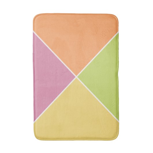 Springtime Sherbet Argyle Badmat (Voorkant Verticaal)