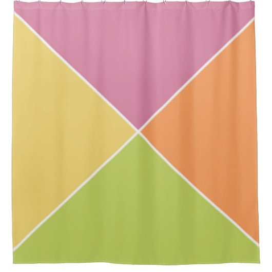 Springtime Sherbet Argyle Douchegordijn (Voorkant)