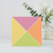 Springtime Sherbet Argyle Kaart (Staand voorkant)