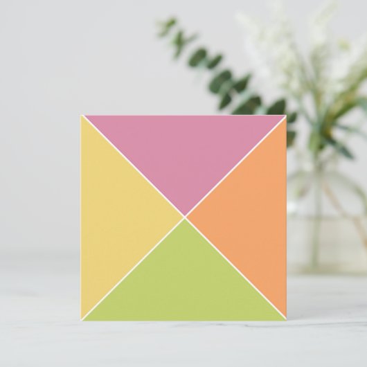 Springtime Sherbet Argyle Kaart (Staand voorkant)