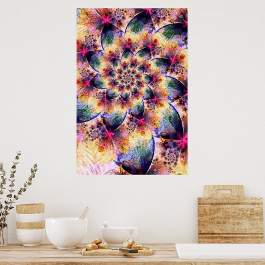 Springtime Spiral Poster (Keuken)