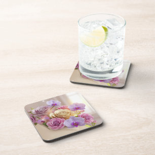 Springtime Splendor 3D-Wenskaart met Dew-Kiss Bier Onderzetter