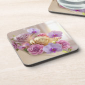 Springtime Splendor 3D-Wenskaart met Dew-Kiss Bier Onderzetter (Linkerzijde)