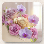 Springtime Splendor 3D-Wenskaart met Dew-Kiss Bier Onderzetter (Voorkant)