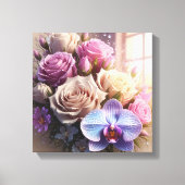 Springtime Splendor 3D-Wenskaart met Dew-Kiss Canvas Afdruk (Voorkant)