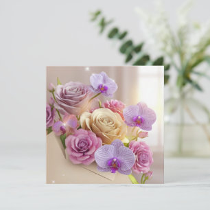 Springtime Splendor 3D-Wenskaart met Dew-Kiss Kaart