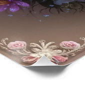 Springtime Splendor 3D-Wenskaart met Dew-Kiss Perfect Poster (Hoek)