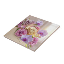 Springtime Splendor 3D-Wenskaart met Dew-Kiss Tegeltje