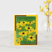 Springtime Susies Notecard Kaart (Gele Bloem)