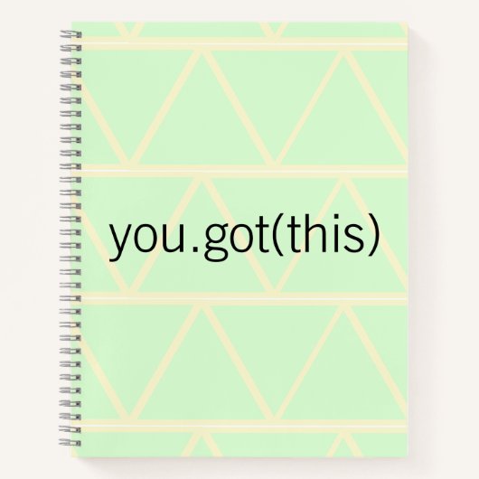 Springtime Techie Aanmoediging Notitieboek (Voorkant)