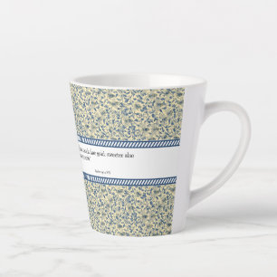 Springtime Toile Latte Mok