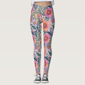 Springtime tuin - Bloemenpatroon 2 - Leggings (Voorkant)