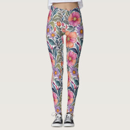 Springtime tuin - Bloemenpatroon 2 - Leggings
