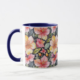 Springtime tuin - Foral pattern 1 - Koffie Mok
