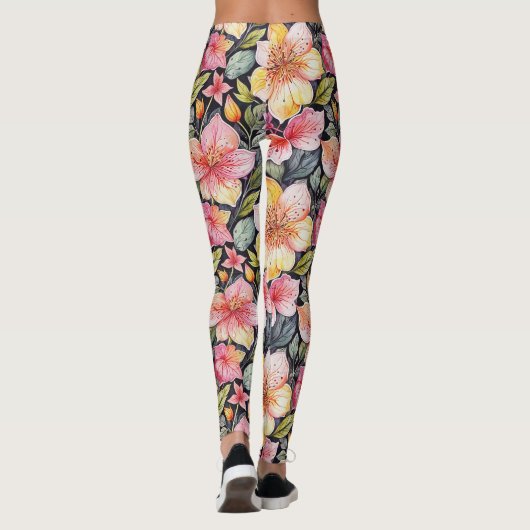 Springtime tuin - Foral pattern 1 - Leggings (Achterkant)