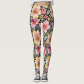 Springtime tuin - Foral pattern 1 - Leggings (Voorkant)