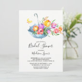 Springtime Tulpen Bruids Douche Uitnodiging (Staand voorkant)
