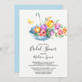 Springtime Tulpen Bruids Douche Uitnodiging (Voorkant / Achterkant)