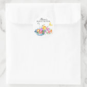 Springtime Tulpen Vrijgezellenfeest Envelope Seal Ronde Sticker (Tas)