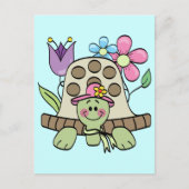 Springtime Turtle Tshirts en Gifts Briefkaart (Voorkant)