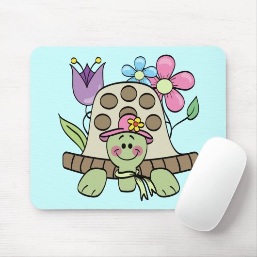 Springtime Turtle Tshirts en Gifts Muismat (Met muis)