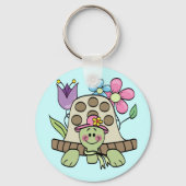 Springtime Turtle Tshirts en Gifts Sleutelhanger (Voorkant)