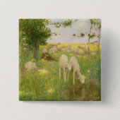 Springtime Vierkante Button 5,1 Cm (Voorkant)