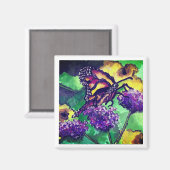 Springtime Vlinder Koelkast Magneet (Voorkant / Achterkant)