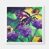 Springtime Vlinder Koelkast Magneet (Voorkant)