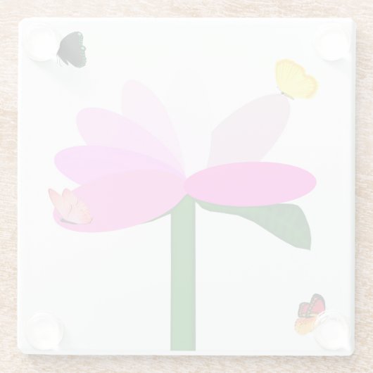 Springtime Vrienden Glas Onderzetters (Achterkant)