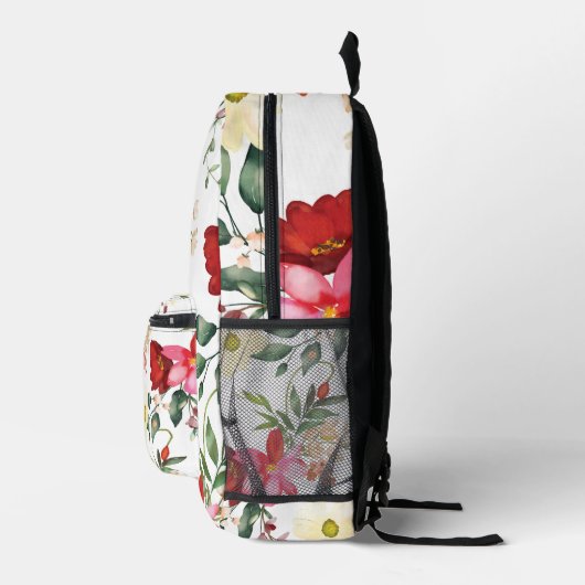 Springtime Waterverf Bloemen Rugzak (Rechts)