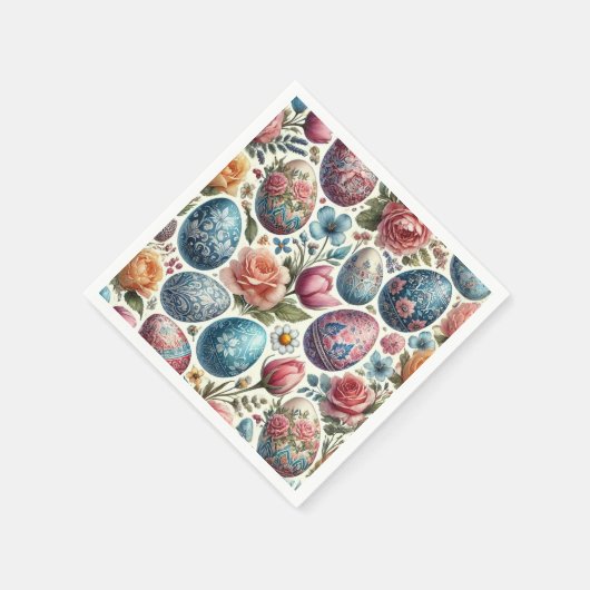 Springtime Waterverf Easter Egg servetten (Hoek)