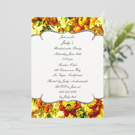 Springtime Wedding Bachelorette Kaart (Staand voorkant)