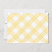 Springtime Yellow Boxwood Topiary Baby shower Bedankkaart (Achterkant)