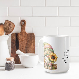 Springtime Zonnebloem Gnome Keramische Mok