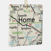 Springtown Texas Map Keramisch Ornament (Rechts)