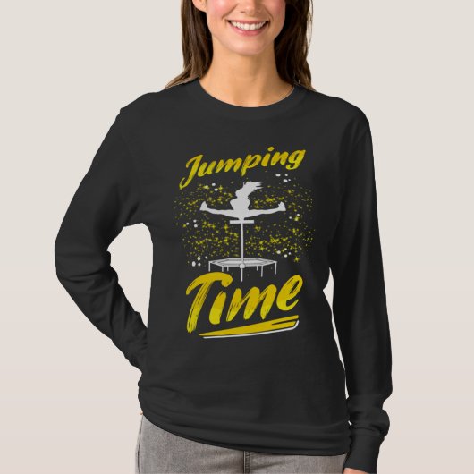 Springtraining Trampoline Fan Springen Cardio Endu T-shirt (Voorkant)