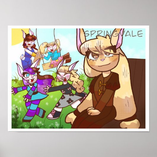 Springvale Konijnen Poster  (Voorkant)
