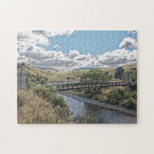 Springvale Suspension Bridge, Nieuw-Zeeland Legpuzzel (Horizontaal)
