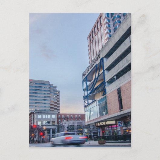 springveldmassachusetts skyline briefkaart (Voorkant)