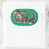 SPRINGVLEUGELS OP SF DETACHMENT EUROPA OVALE STICK RECHTHOEKIGE STICKER (Tas)